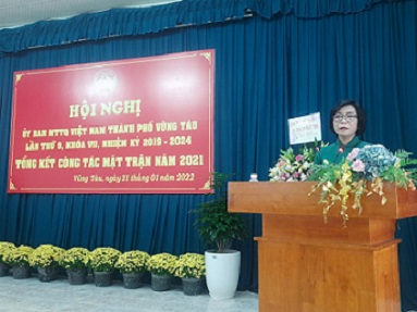Mặt trận Thành phố tổng kết công tác năm 2021