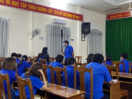 Đoàn Thanh niên Phường 12 tổ chức học tập 04 bài học lý luận chính trị cho  đoàn viên thanh niên năm 2022