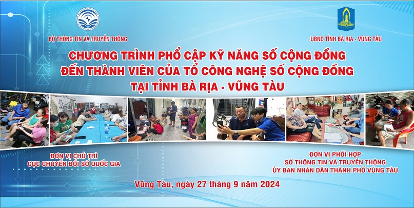 Bộ Thông tin và Truyền thông phổ cập kỹ năng số cộng đồng trên địa bàn tỉnh Bà Rịa – Vũng Tàu