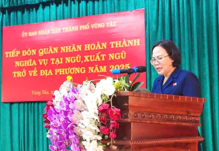 Vũng Tàu: Đón quân nhân xuất ngũ trở về địa phương xuân 2025